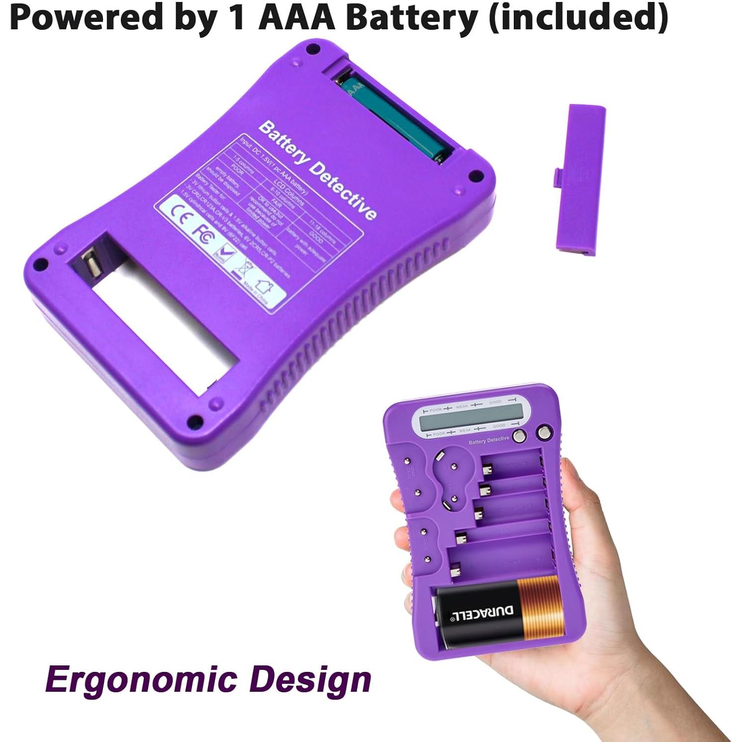 Probador de Baterías LCD Battery Detective - AA, AAA, 9V, CR2032