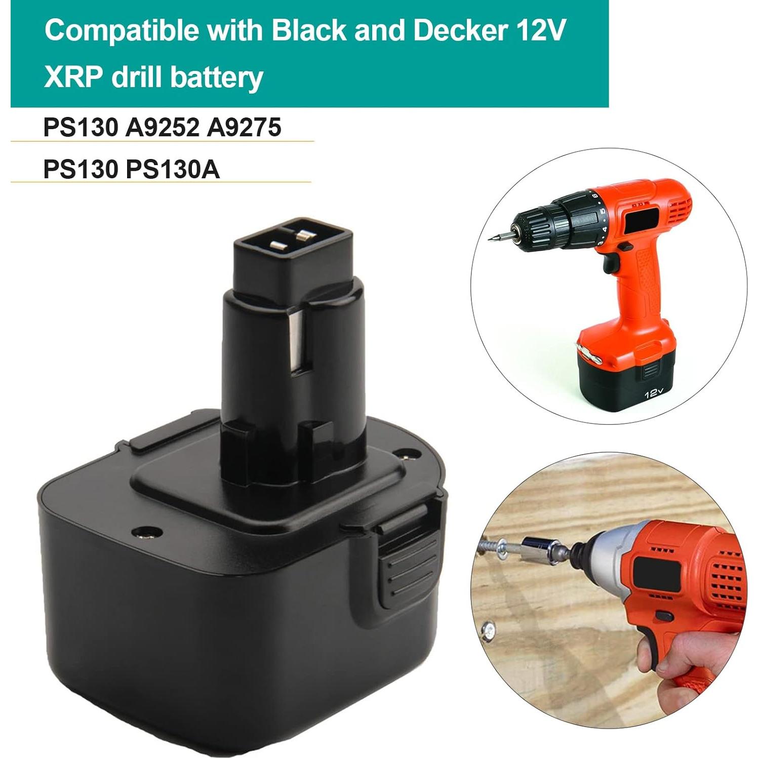 Batería Ni-MH 12V 3.5Ah CREABEST para Black & Decker PS130