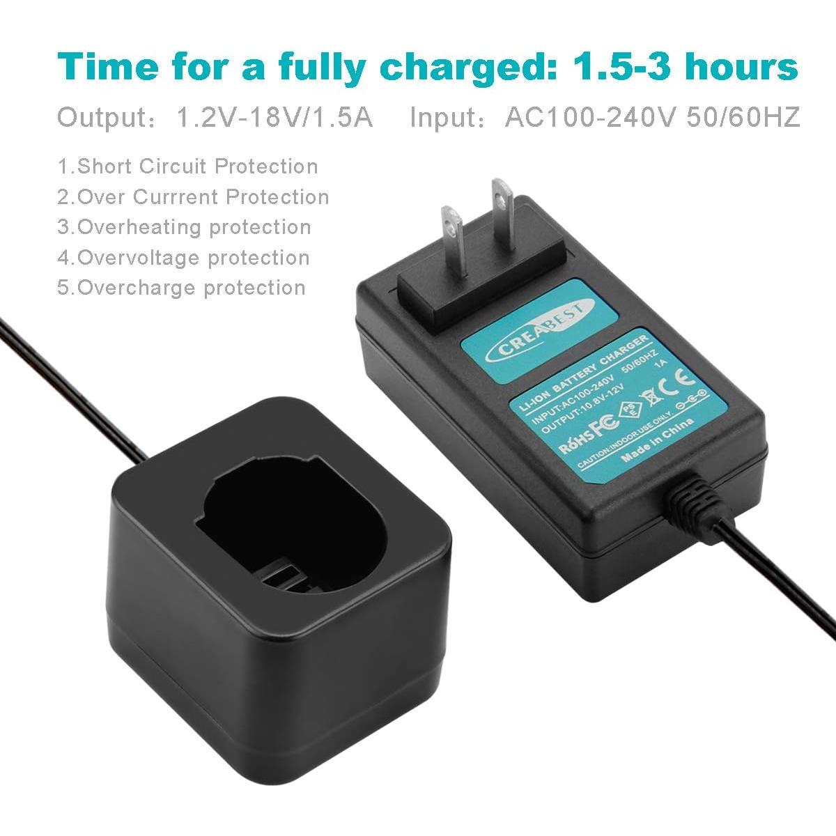 Batería Ni-MH 12V 3.5Ah CREABEST para Black & Decker PS130