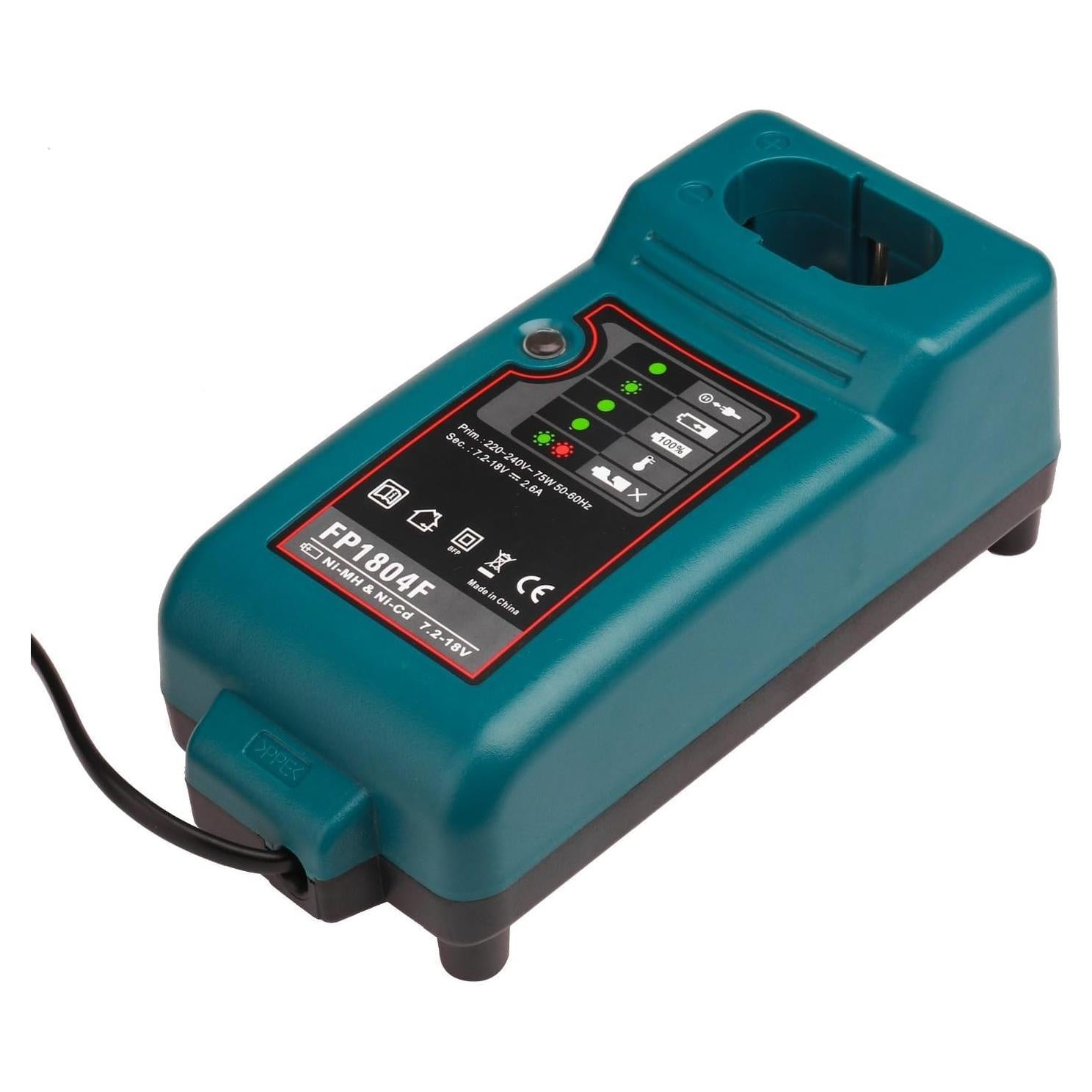 Cargador de Batería Reemplazo Makita 9.6V-18V Ni-Cd Ni-MH