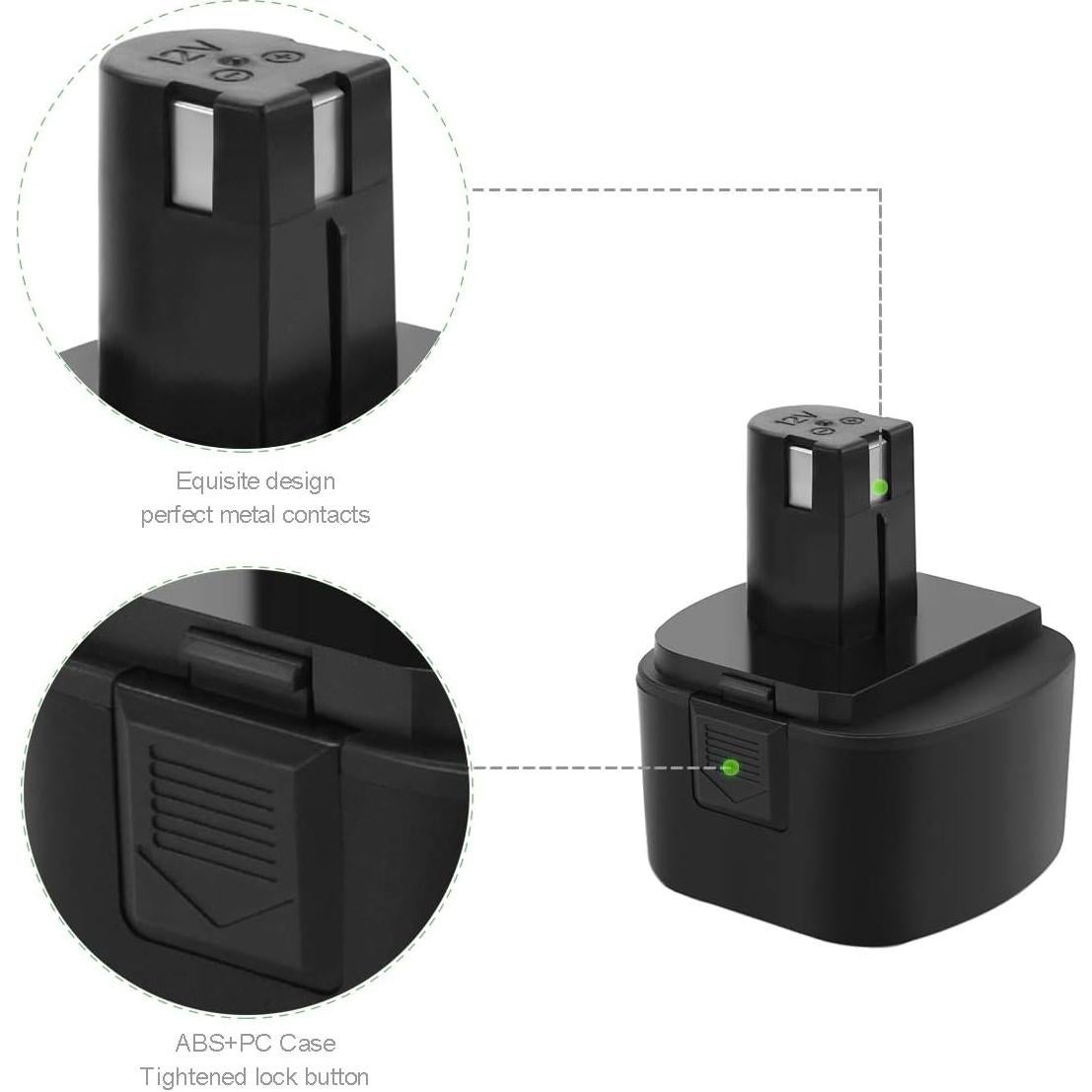 Batería de Reemplazo 3500mAh 12V Ni-MH para Lincoln 1200 1240