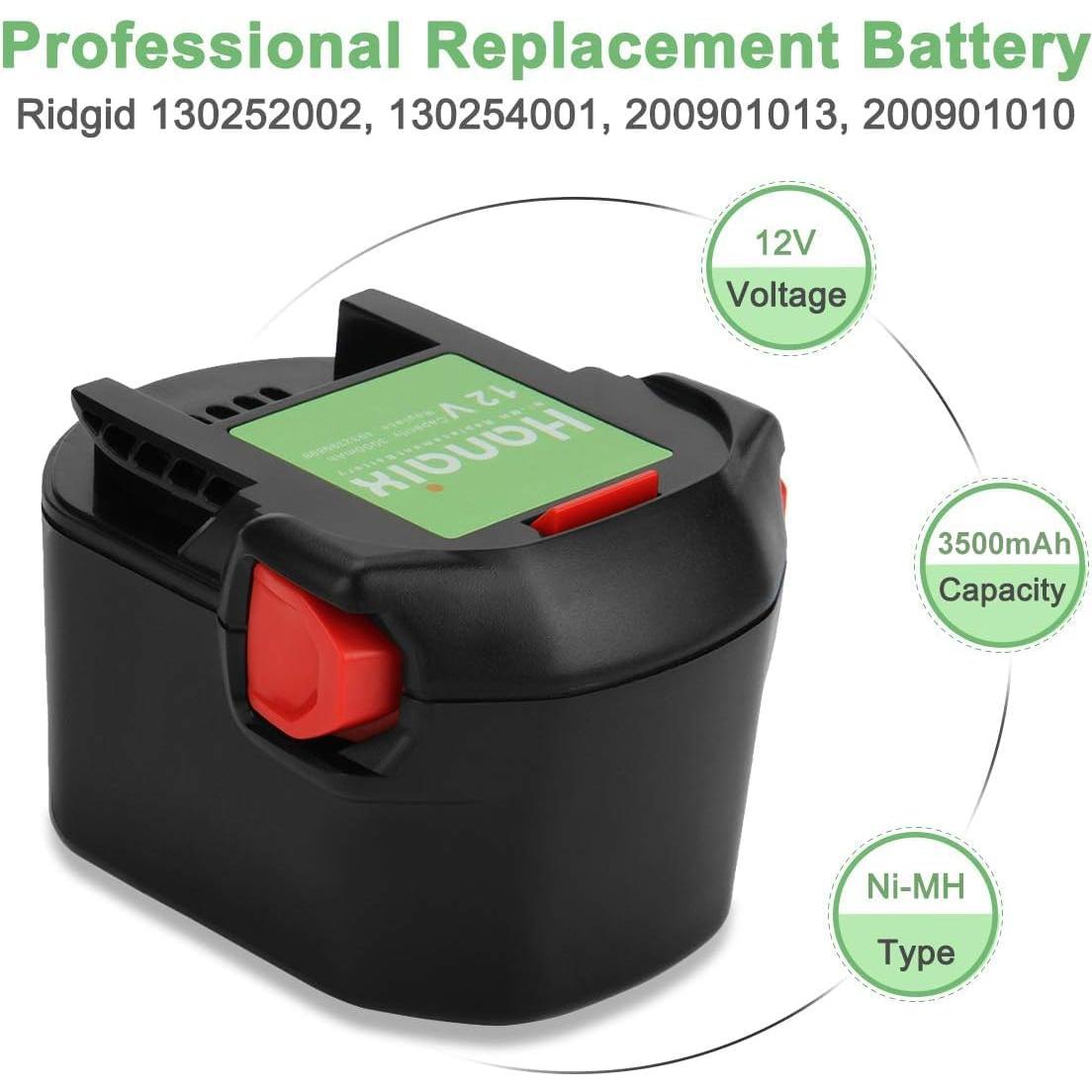 Batería Ni-MH 3.5Ah Ridgid 12V Compatible R82015 R820011