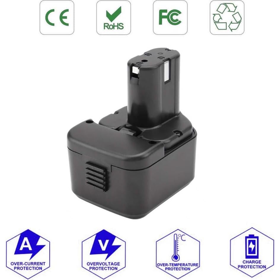 Batería Recargable Ni-MH 12V 3.5Ah Exmate para Hitachi