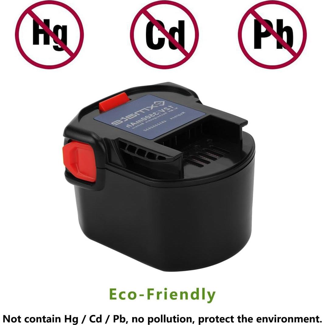 Batería de Reemplazo Exmate 12V 3500mAh Ni-MH para Ridgid