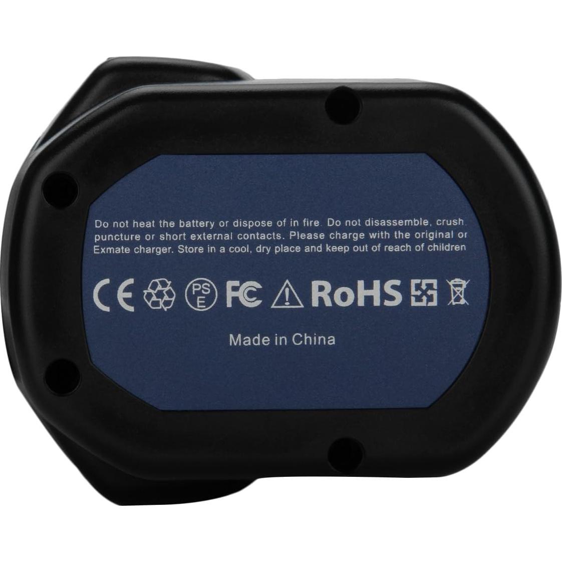 Batería de Reemplazo Exmate 12V 3500mAh Ni-MH para Ridgid