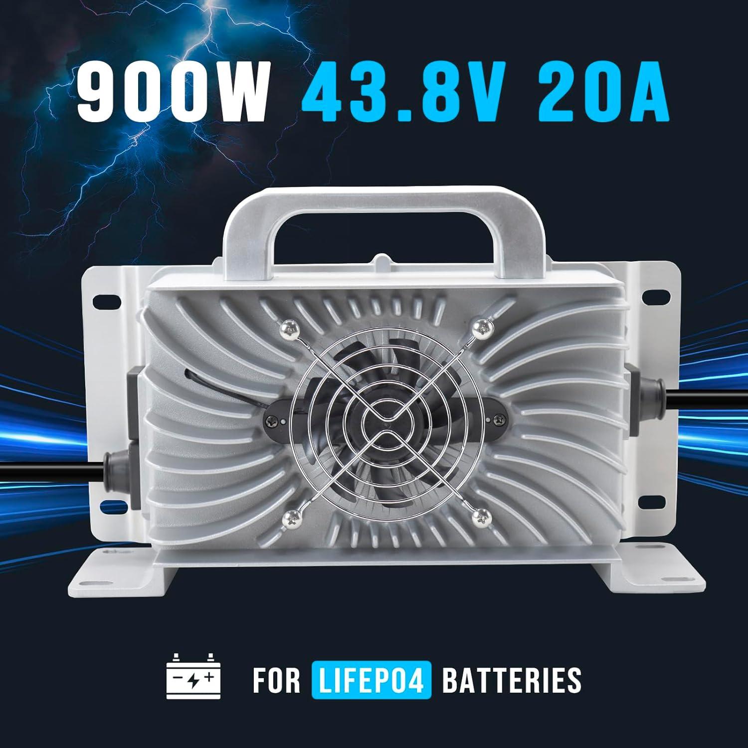 Cargador de Batería de Litio 36V 20A HTAXSCC IP67 para Carro de Golf