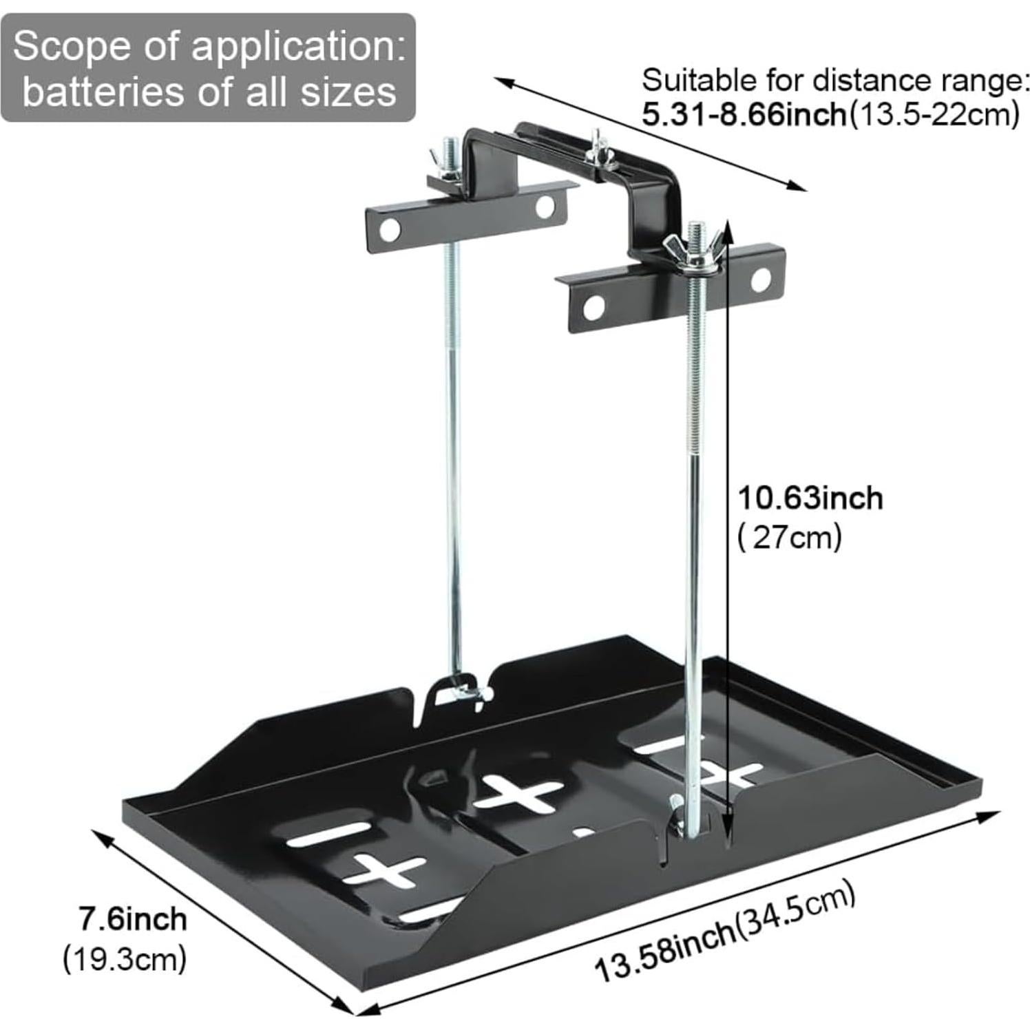 Soporte de Bandeja de Batería Universal AQEENURA 27 cm Ajustable