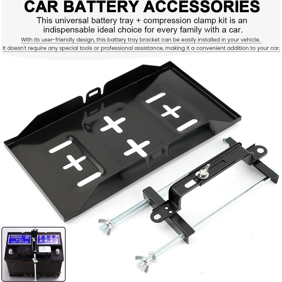 Soporte de Bandeja de Batería Universal AQEENURA 27 cm Ajustable