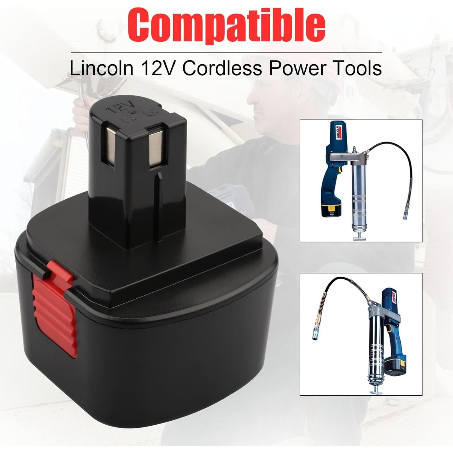 Batería Recargable Ni-MH 12V 4500mAh Energup para Lincoln