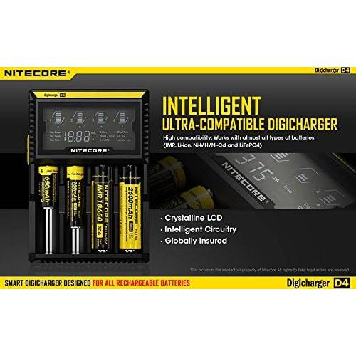 Cargador Inteligente Nitecore D4 para Baterías Li-ion y Ni-MH