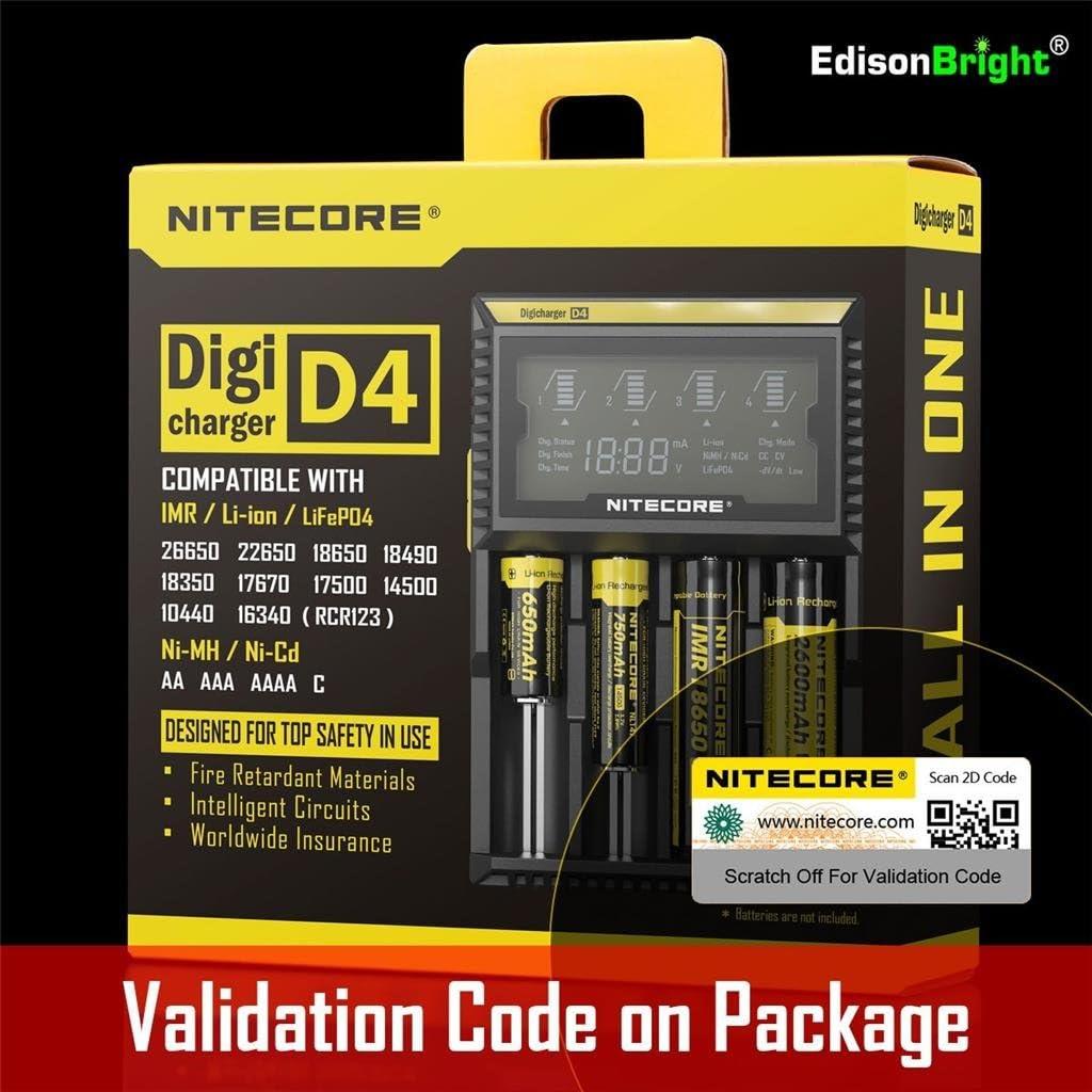 Cargador Inteligente Nitecore D4 para Baterías Li-ion y Ni-MH