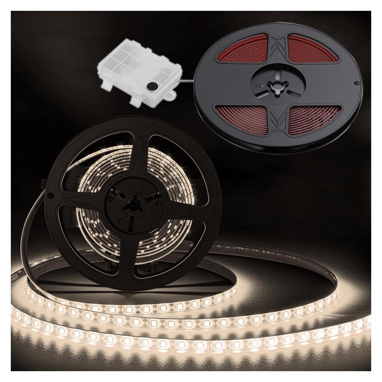 Luces LED Marinas en Tira Shangyuan 5m IP65 Batería Blanca