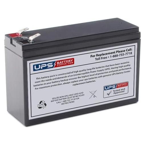UPSBatteryCenter® 12V 6.5Ah Replacement Battery for Ritar RT1250B 12V 5Ah ‒ Higher Capacity Replacement - Longer Lasting!