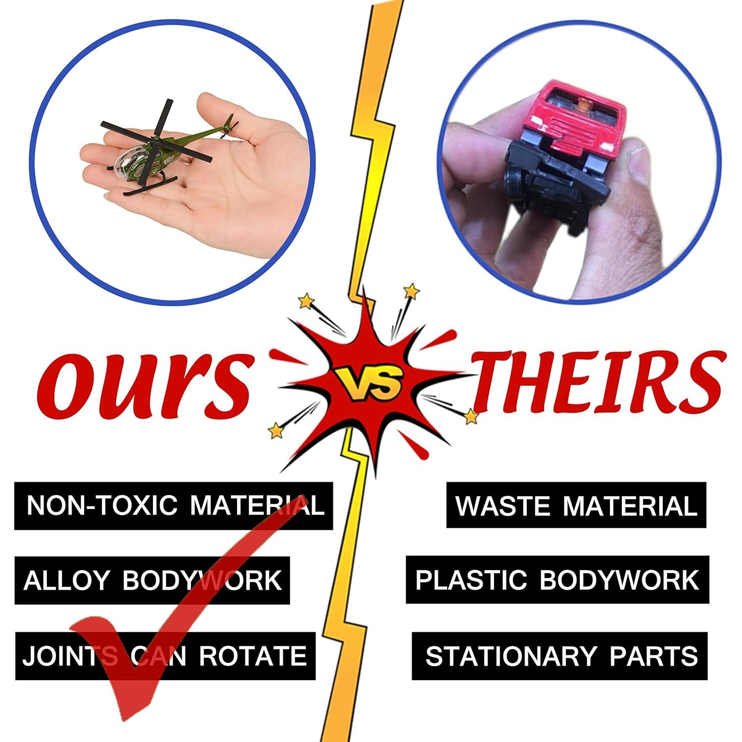 Vehículos Militares Original Color Paquete de 6 Modelos