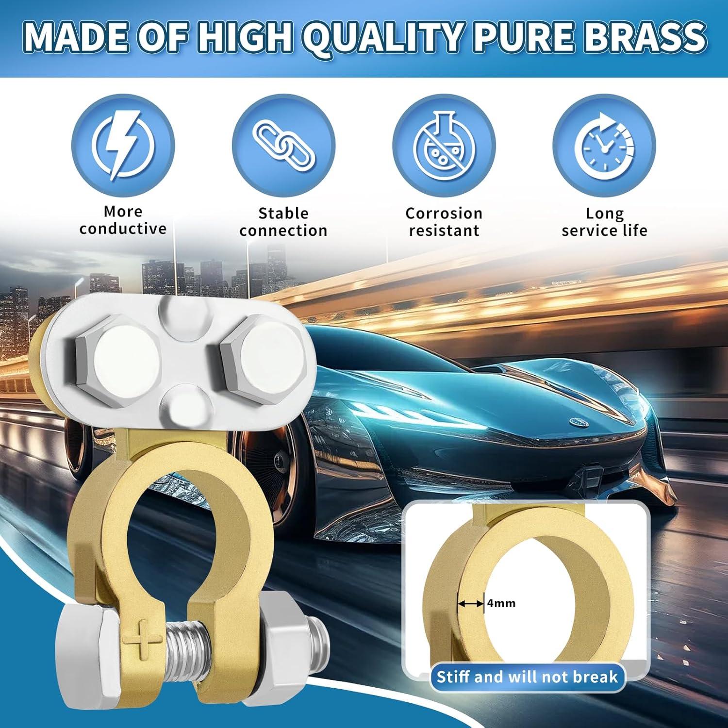 Conectores de Terminal de Batería XIOGZAXI 12V/24V Anticorrosión