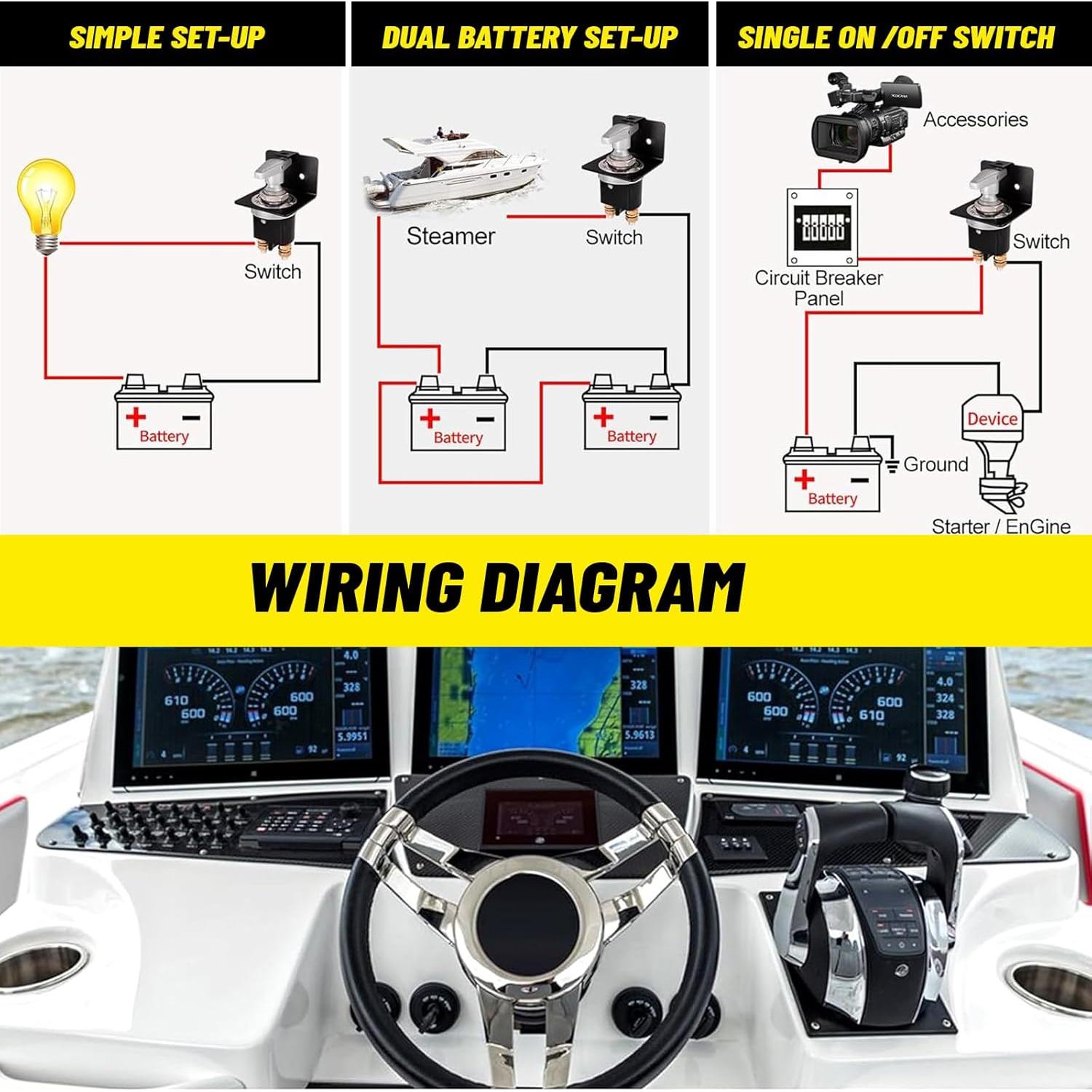 Interruptor de Desconexión de Batería C-Tzu 500A 12V-36V