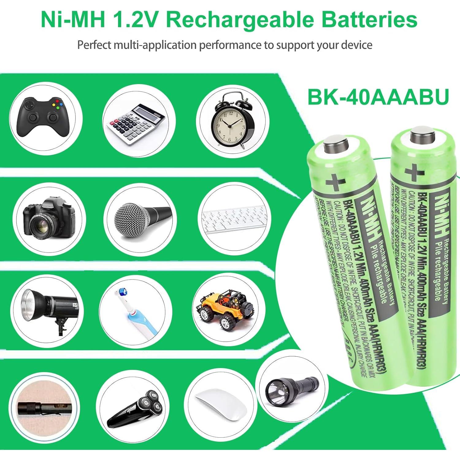 Baterías Recargables Ni-MH OSIM BK-40AAABU 400mAh AAA 2PCS