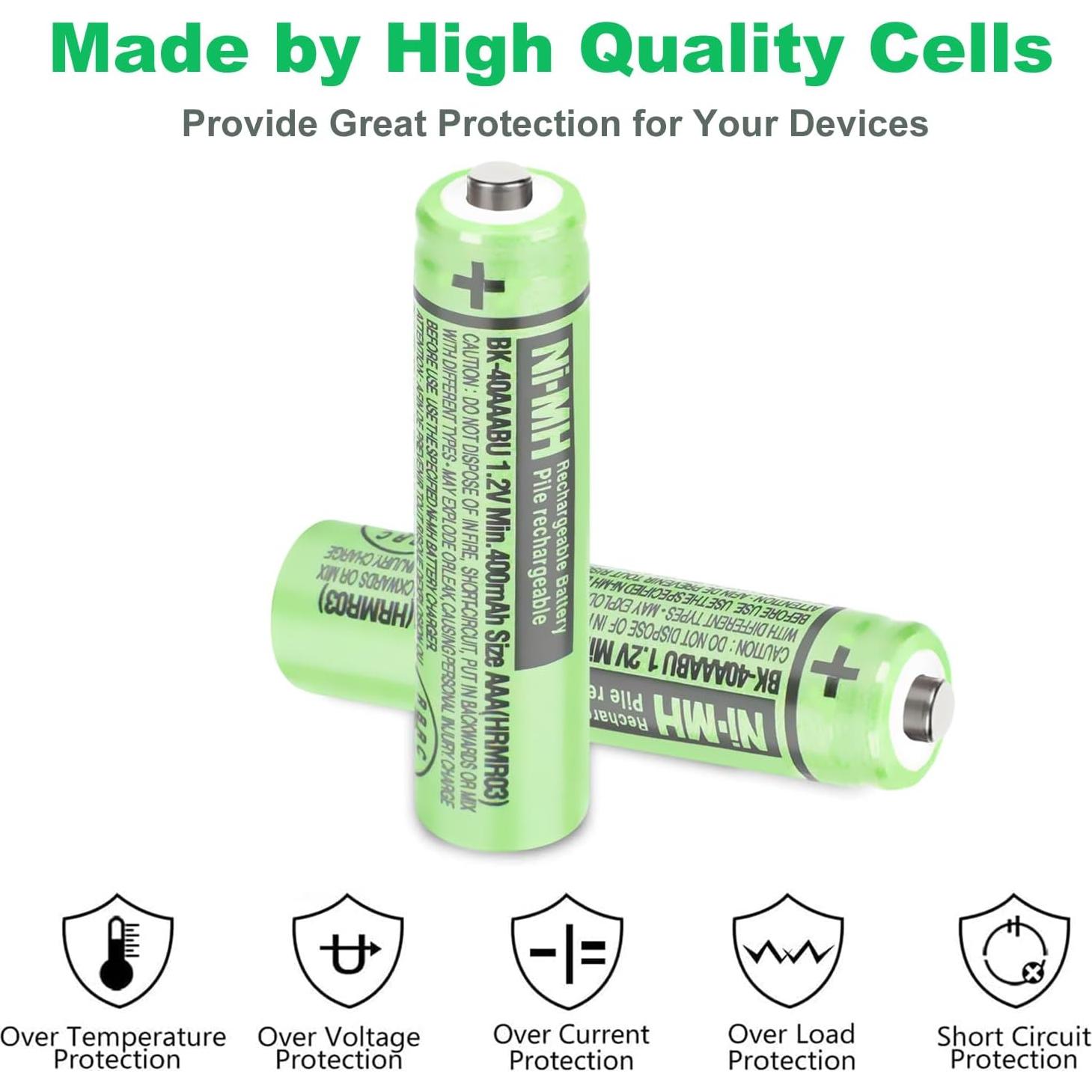 Baterías Recargables Ni-MH OSIM BK-40AAABU 400mAh AAA 2PCS