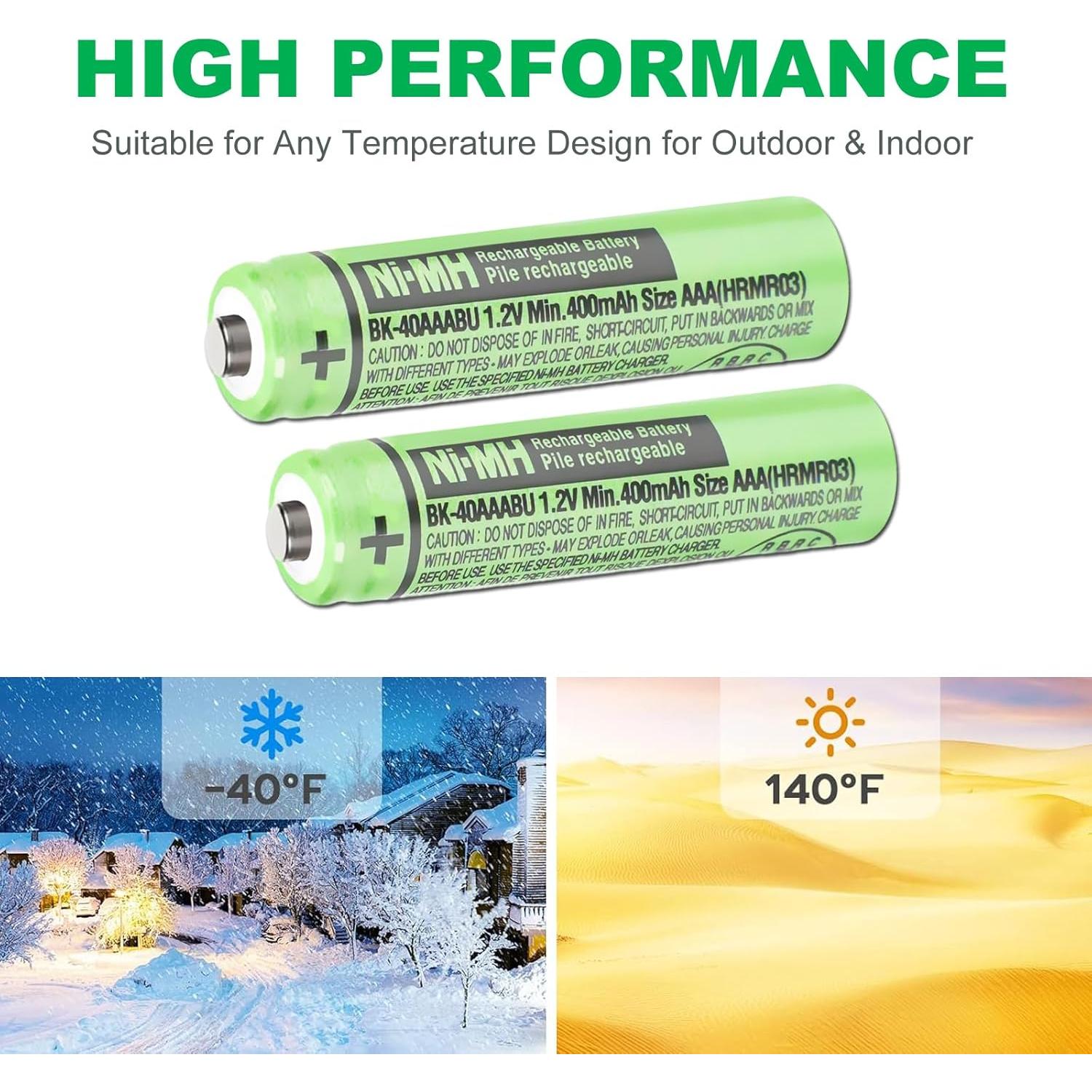 Baterías Recargables Ni-MH OSIM BK-40AAABU 400mAh AAA 2PCS