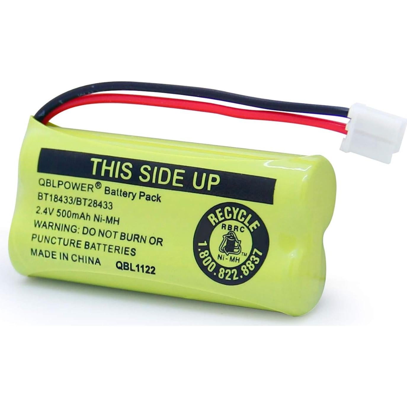 Baterías Recargables QBLPOWER BT18433 2.4V 500mAh (Paquete de 4)