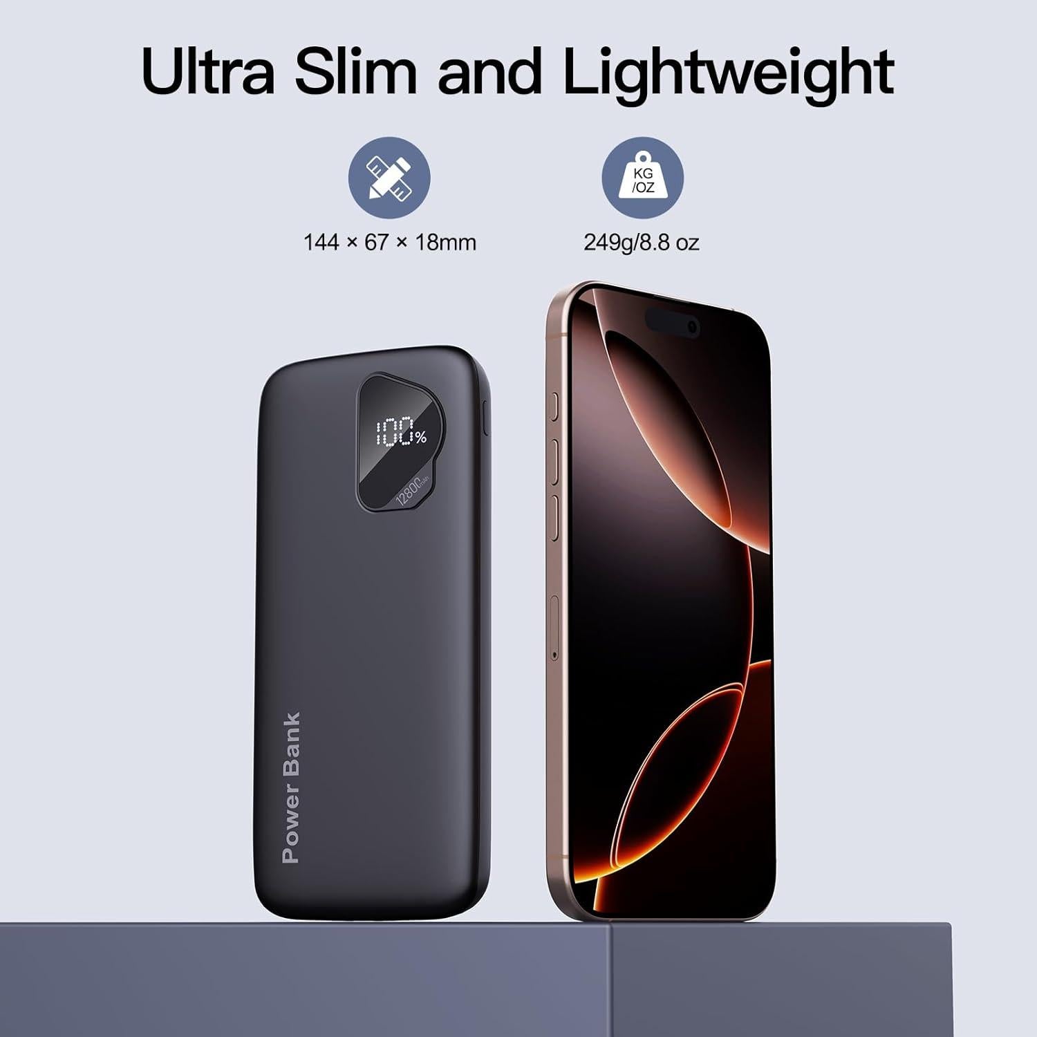 Paquete de 2 Cargadores Portátiles 12800mAh SHENZHEN M7