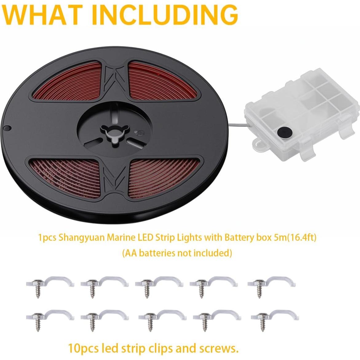 Luces LED Marinas en Tira 5m Shangyuan Verde IP65