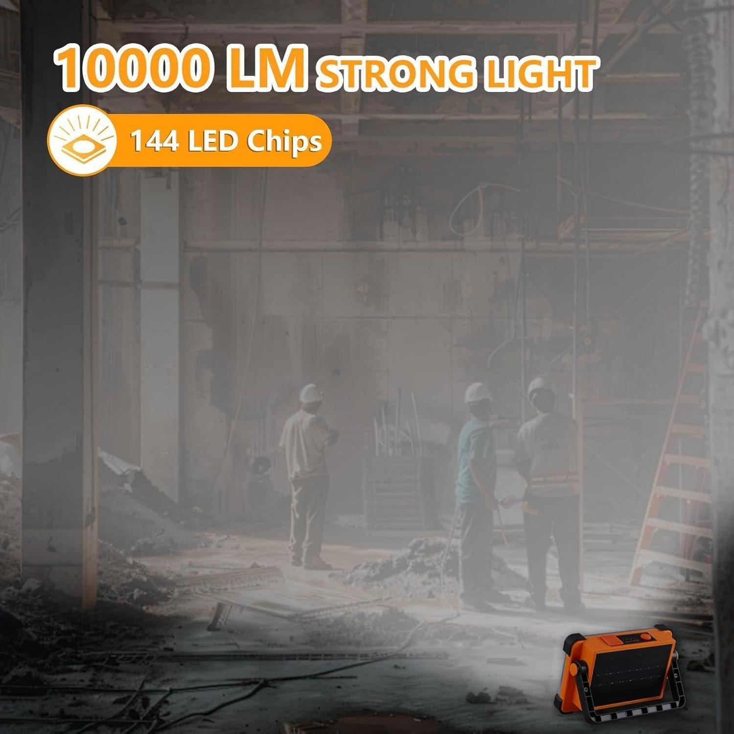 Luz de Trabajo Solar Recargable YXQUA 120W 10000LM IP66