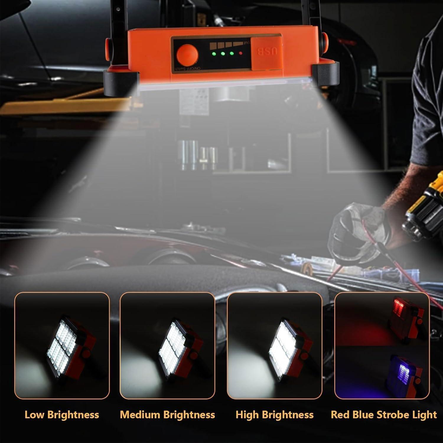 Luz de Trabajo Solar Recargable YXQUA 120W 10000LM IP66