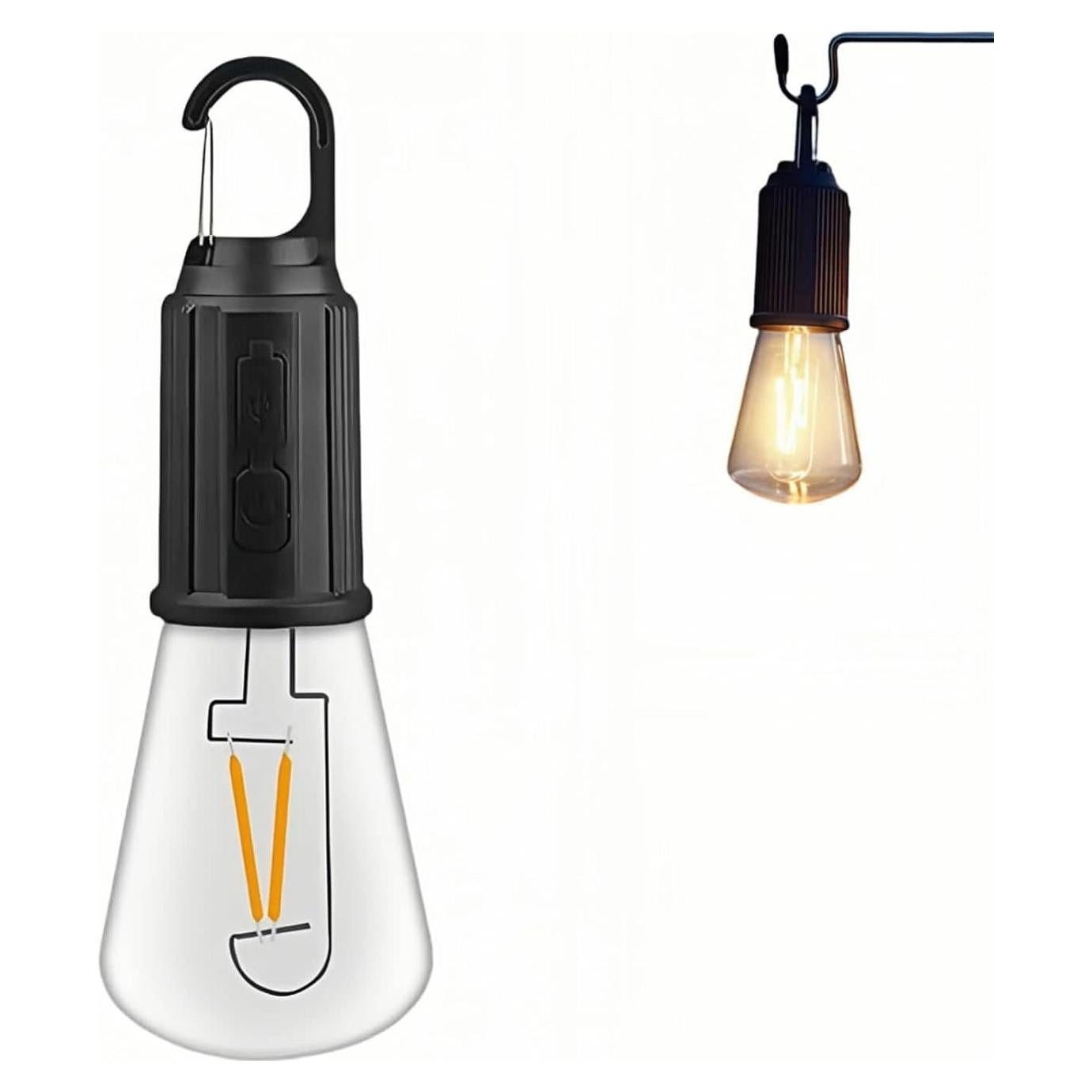 Linterna LED Camping Chinshwehaw Recargable USB-C 300 Lúmenes