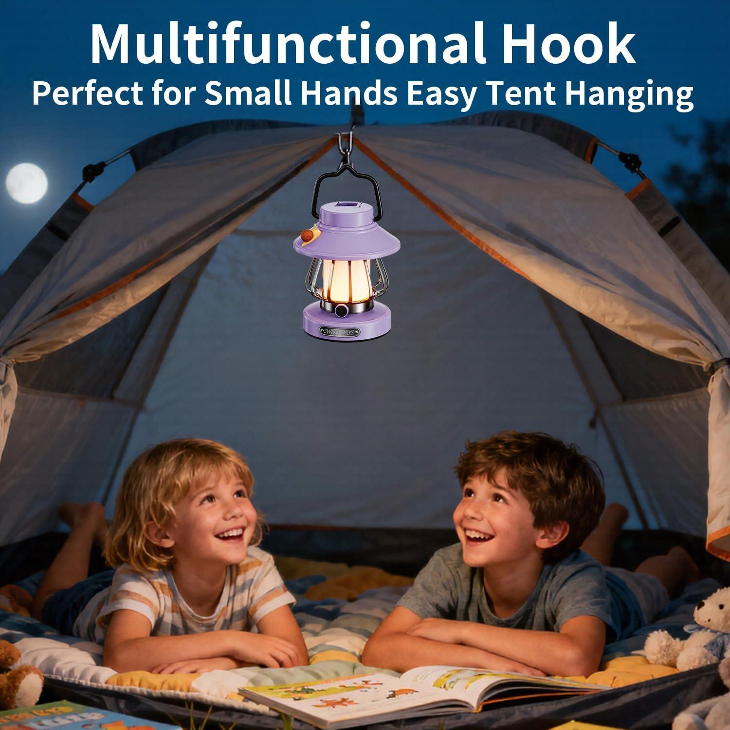 Linterna Recargable para Niños ChicLumen Púrpura 3 Modos