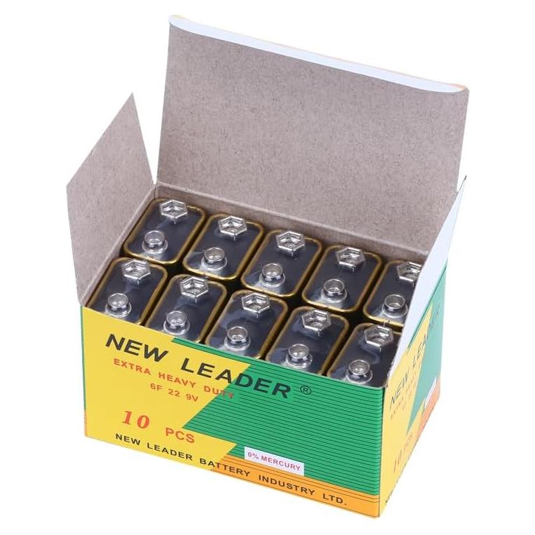 Baterías 9V ODLILORT Alcalinas Ultra Duraderas - 10 Unidades