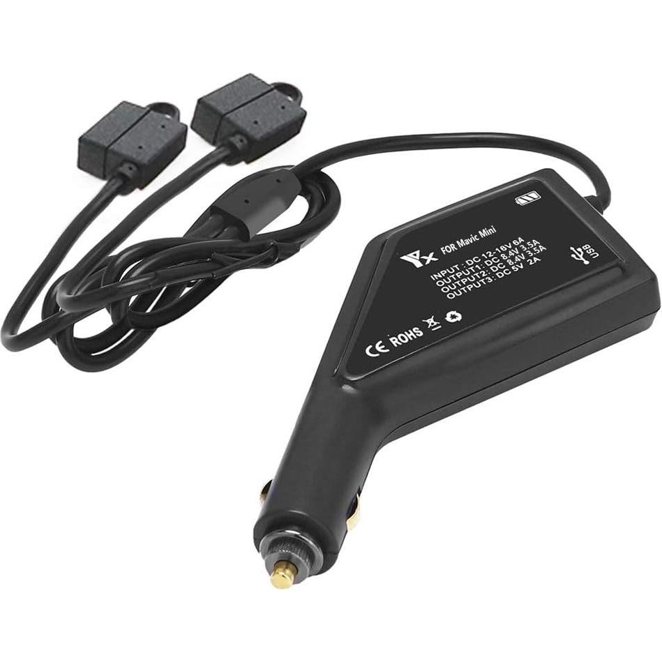 Cargador de Coche Hanatora para DJI Mavic Mini 3 en 1