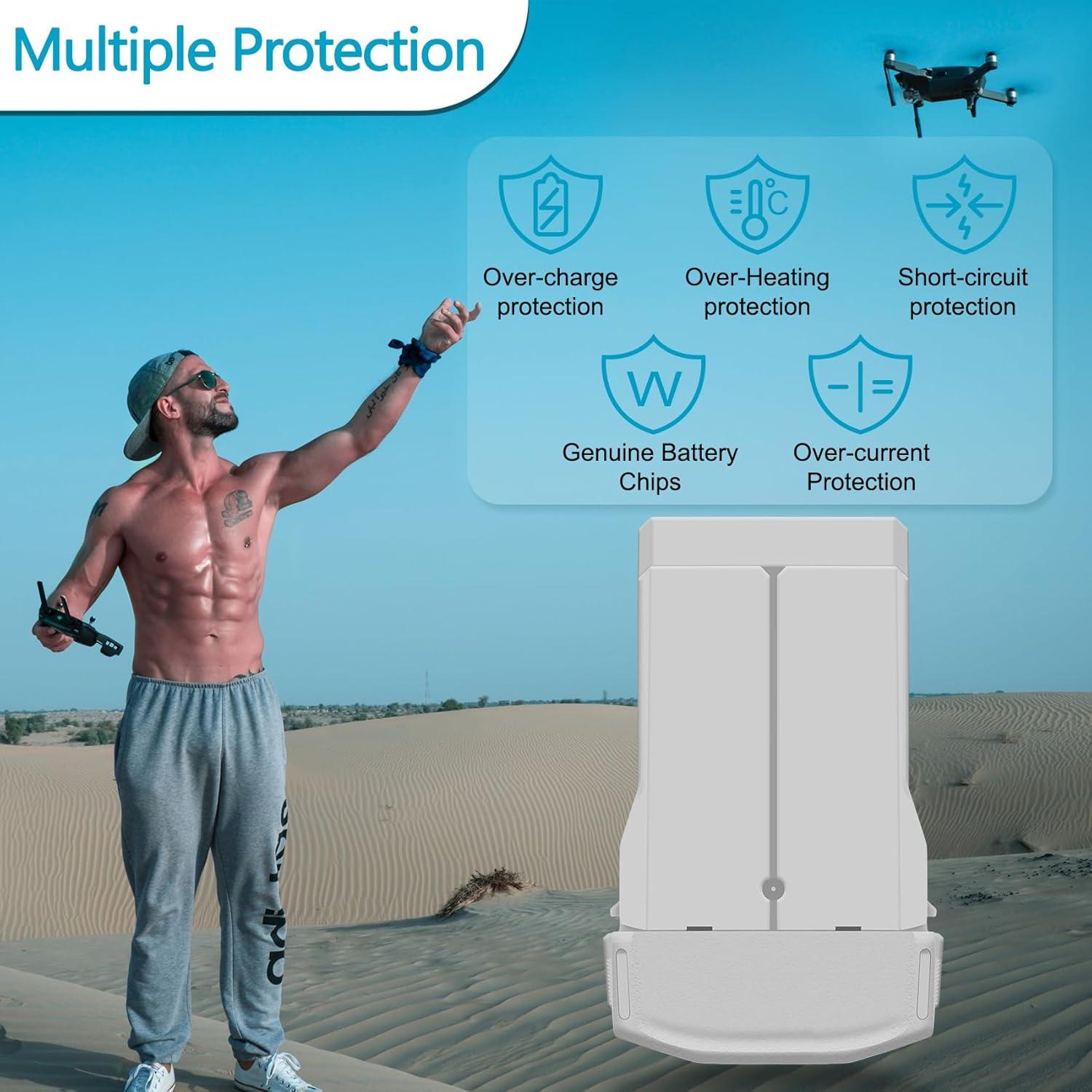 Batería Inteligente COOLSHOW 2x 3850mAh para DJI Mini 4/3