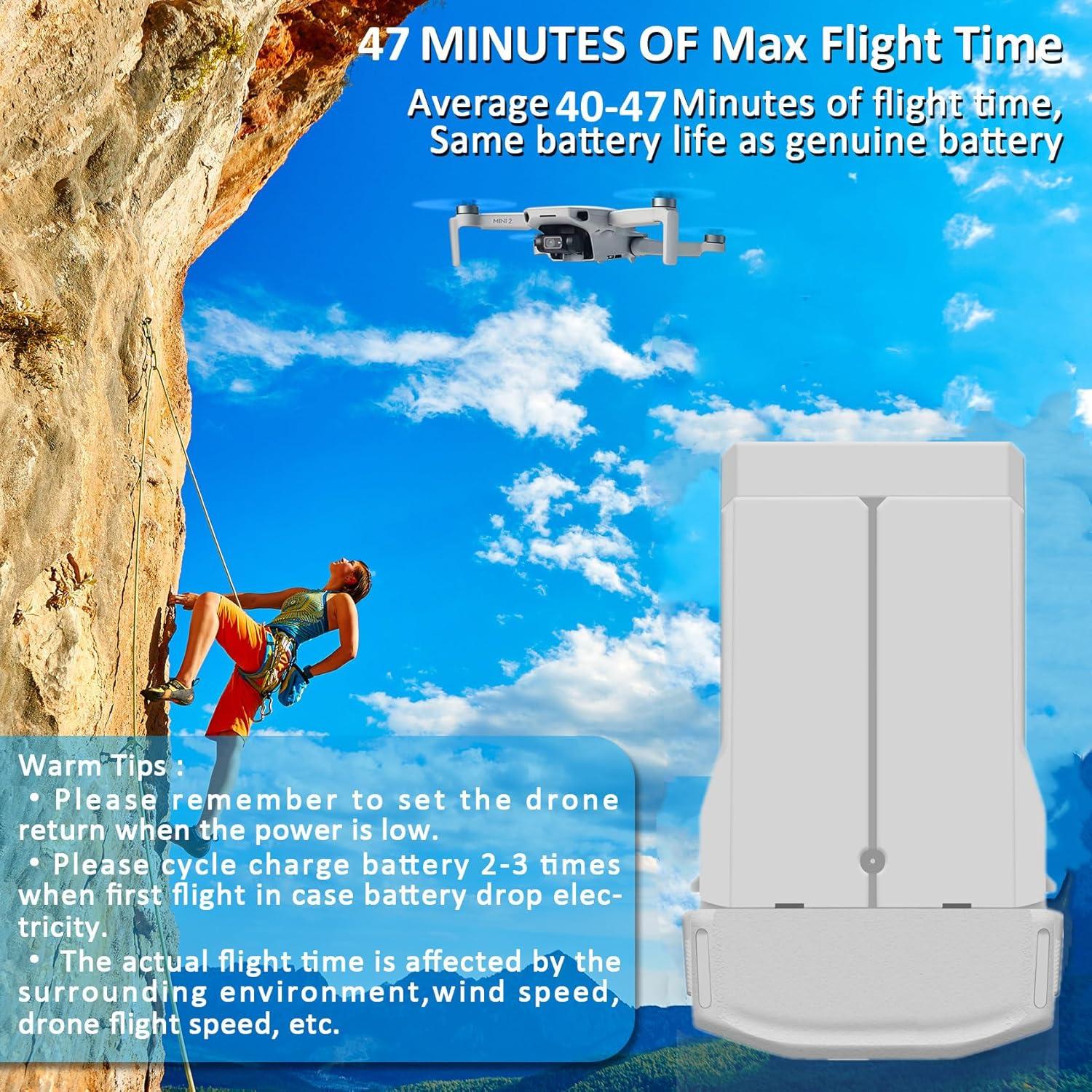 Batería Inteligente COOLSHOW 2x 3850mAh para DJI Mini 4/3