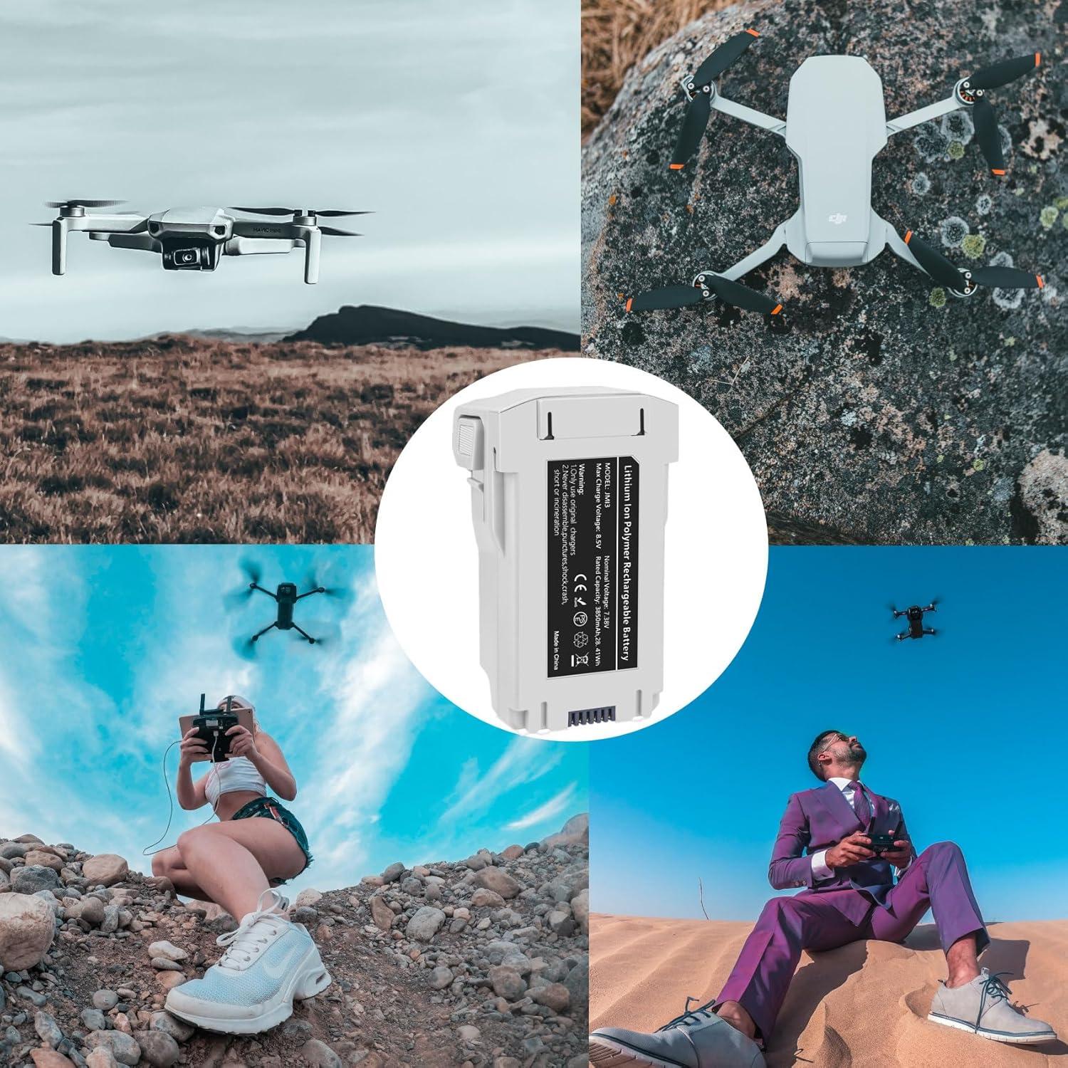 Batería Inteligente COOLSHOW 2x 3850mAh para DJI Mini 4/3