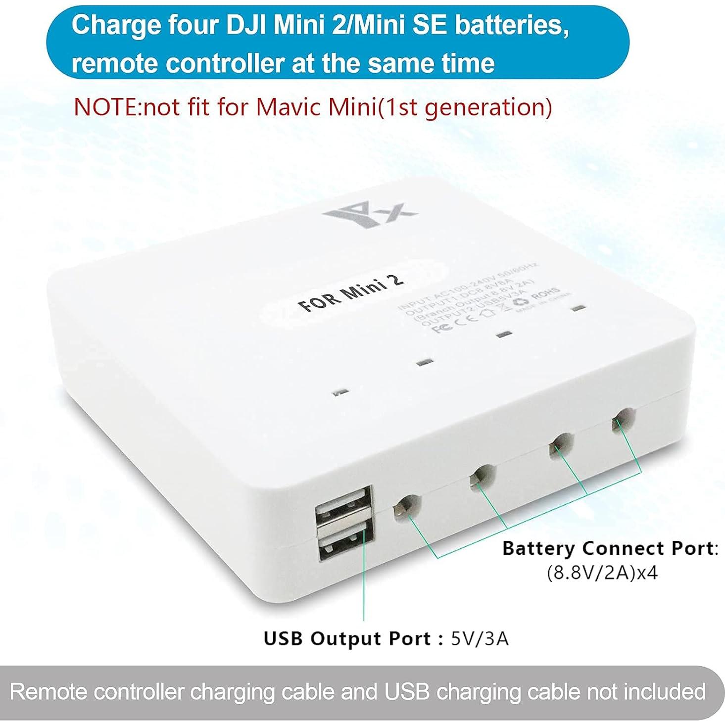 Cargador de Batería 6 en 1 Hanatora para DJI Mini 4K/2/SE