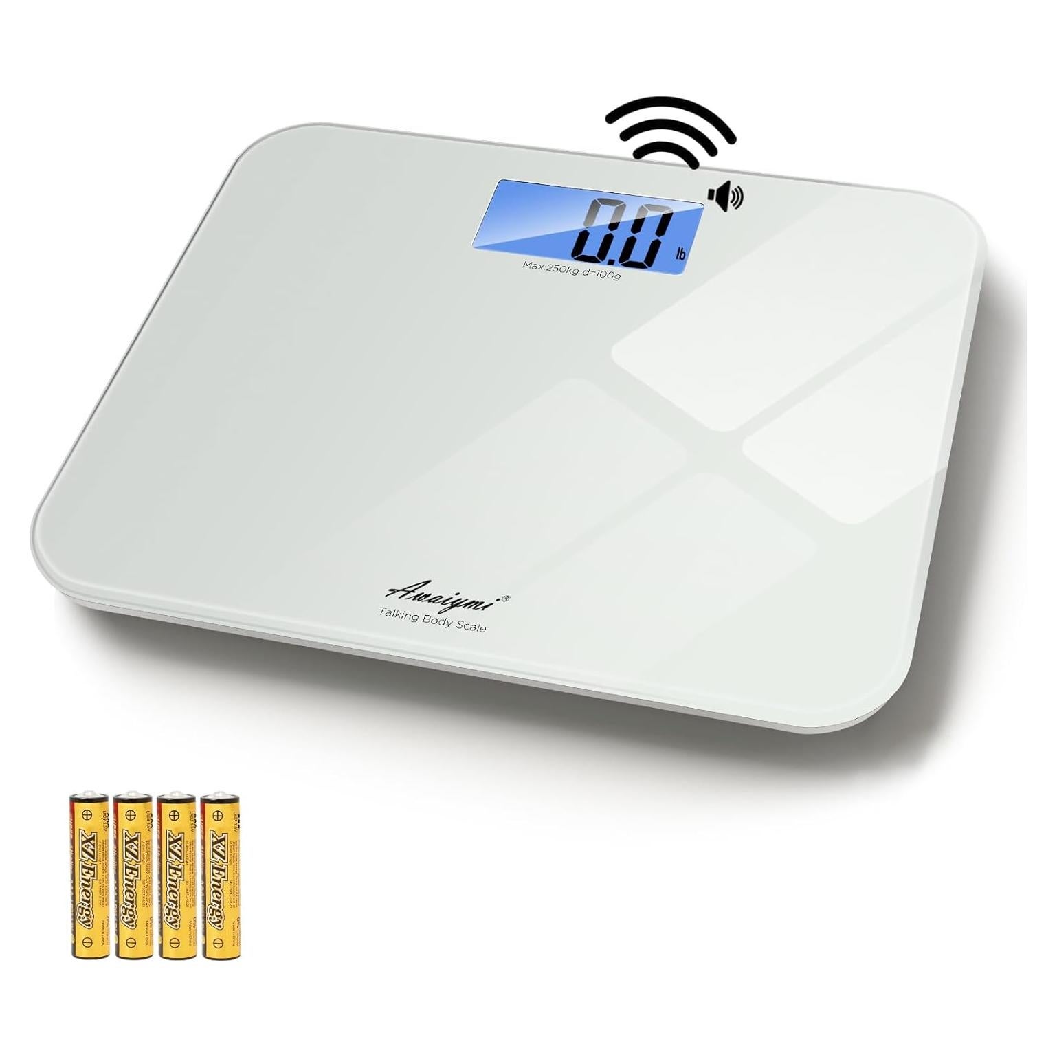 Báscula Hablante Digital Awaiymi 250 kg con Pantalla LCD