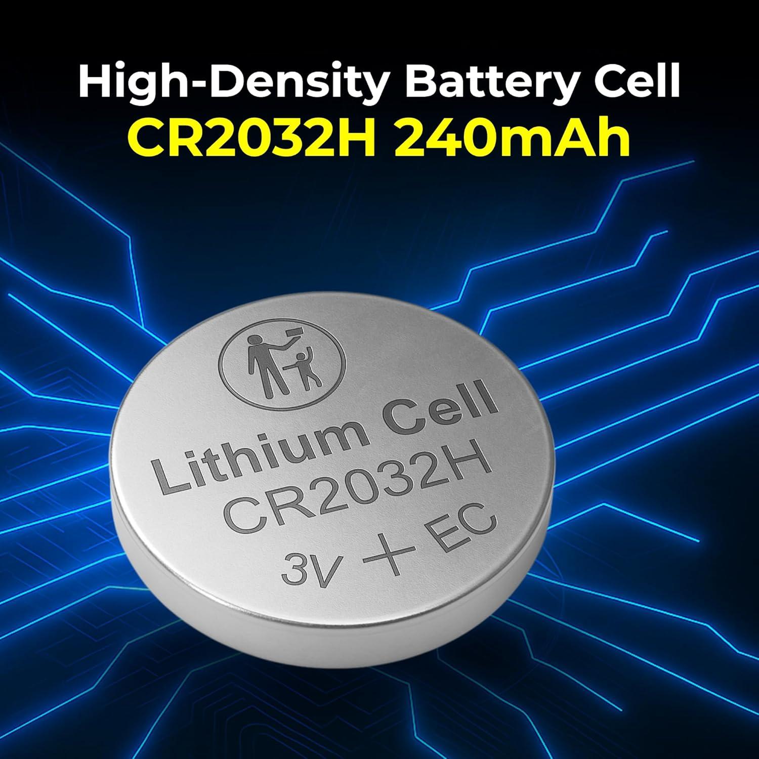 Baterías CR2032 de Litio Milestock - 5 Piezas 240mAh