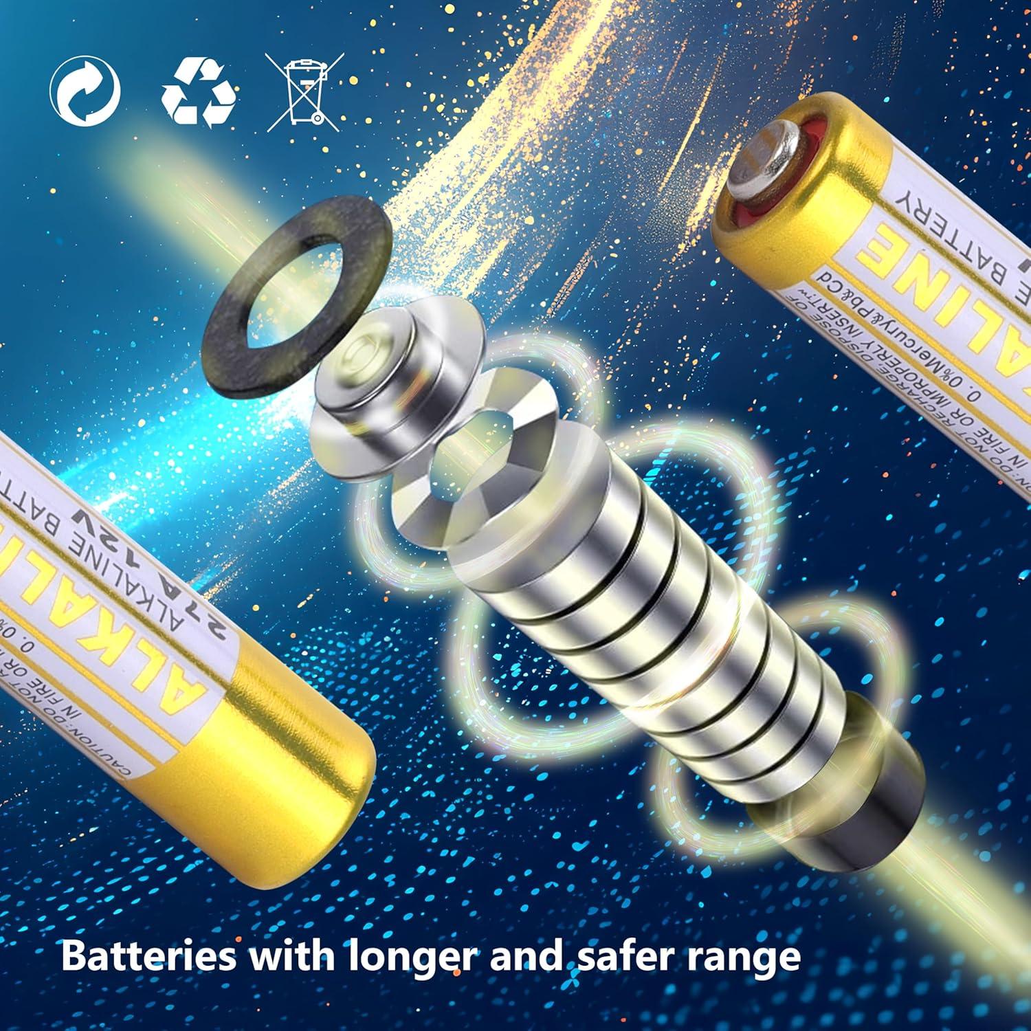 Baterías A27 12V Alcalinas Kunying - Paquete de 5 Unidades