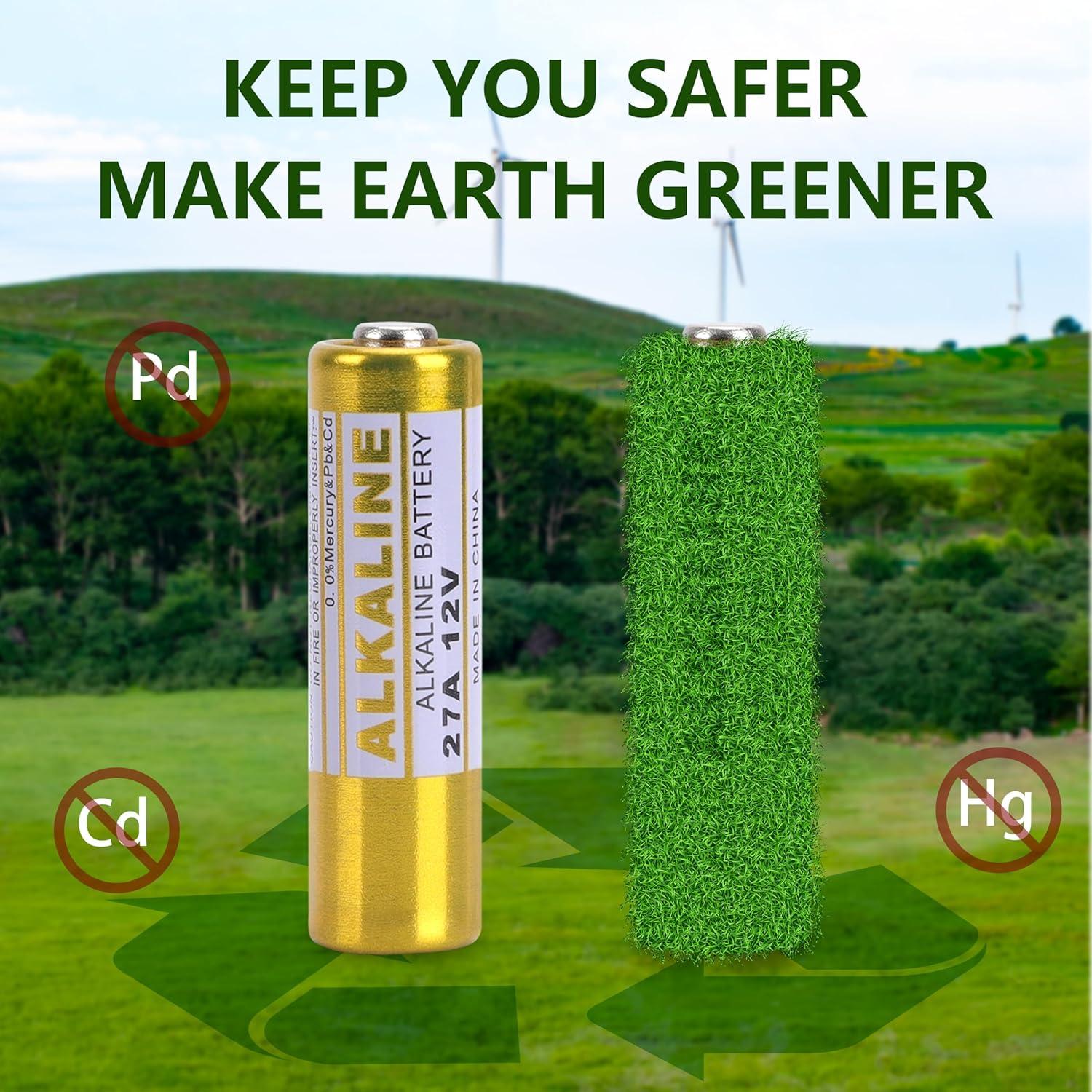 Baterías A27 12V Alcalinas Kunying - Paquete de 5 Unidades