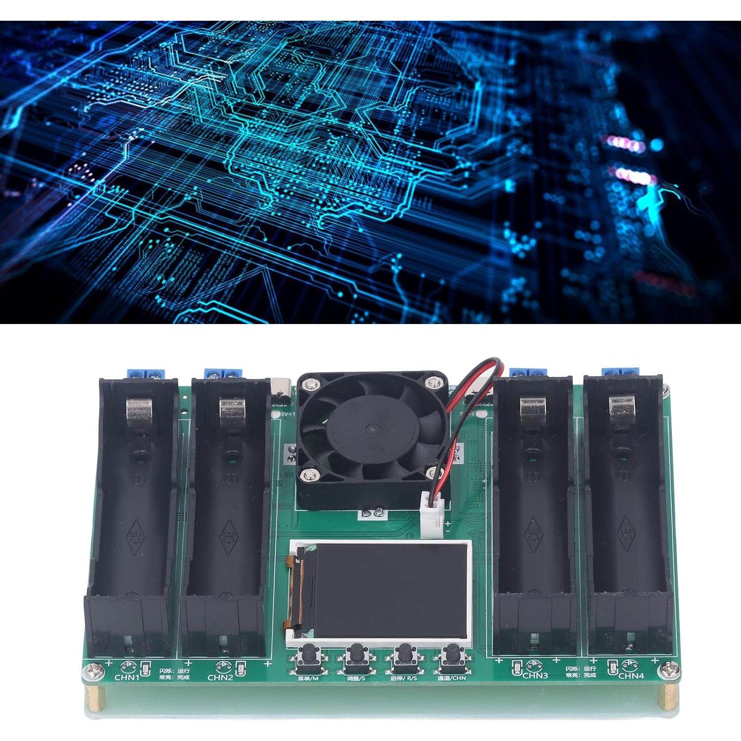 Probador de Capacidad de Batería de Litio 18650 WALFRONT 4 Canales