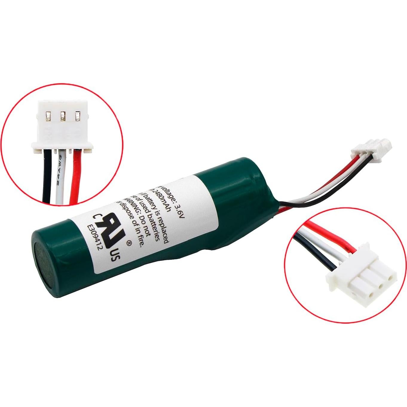 Batería de Reemplazo Gikysuiz 300-10342 para Honeywell PROSIXC2W 3.7V 2480mAh