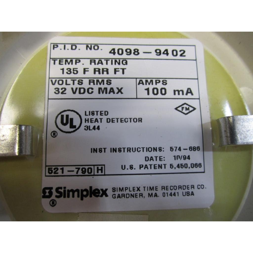 Detector Térmico Simplex 4098-9402 Fotoeléctrico 0.23 kg