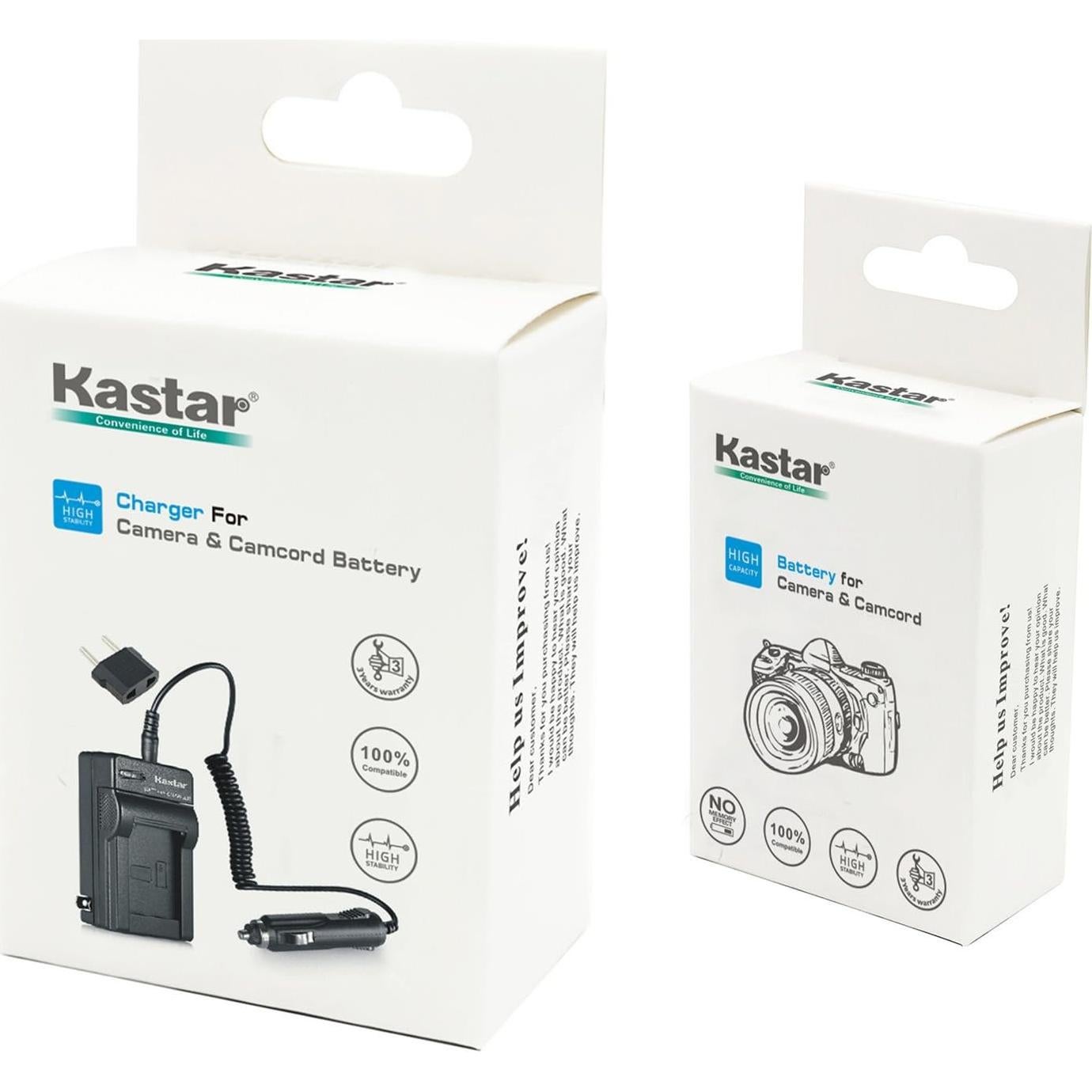 Batería y Cargador Kastar para Panasonic CGR-DU06 1150mAh