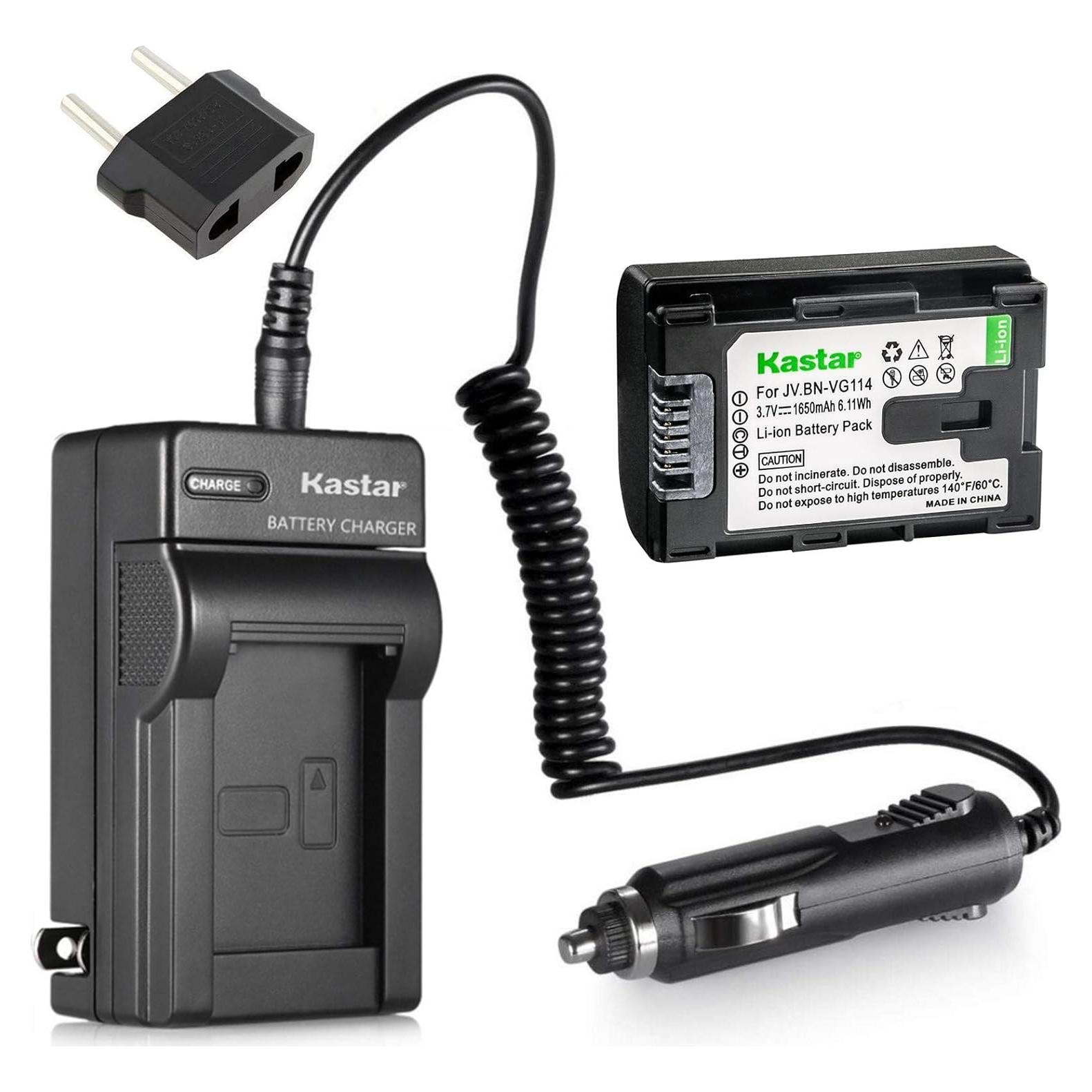 Batería de Litio-Ion Kastar + Cargador para JVC Everio GZ-HM30