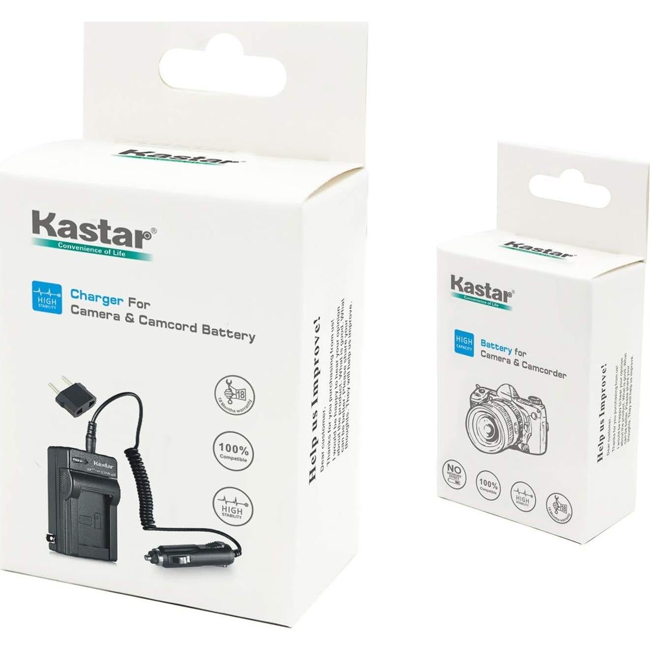 Batería de Litio-Ion Kastar + Cargador para JVC Everio GZ-HM30