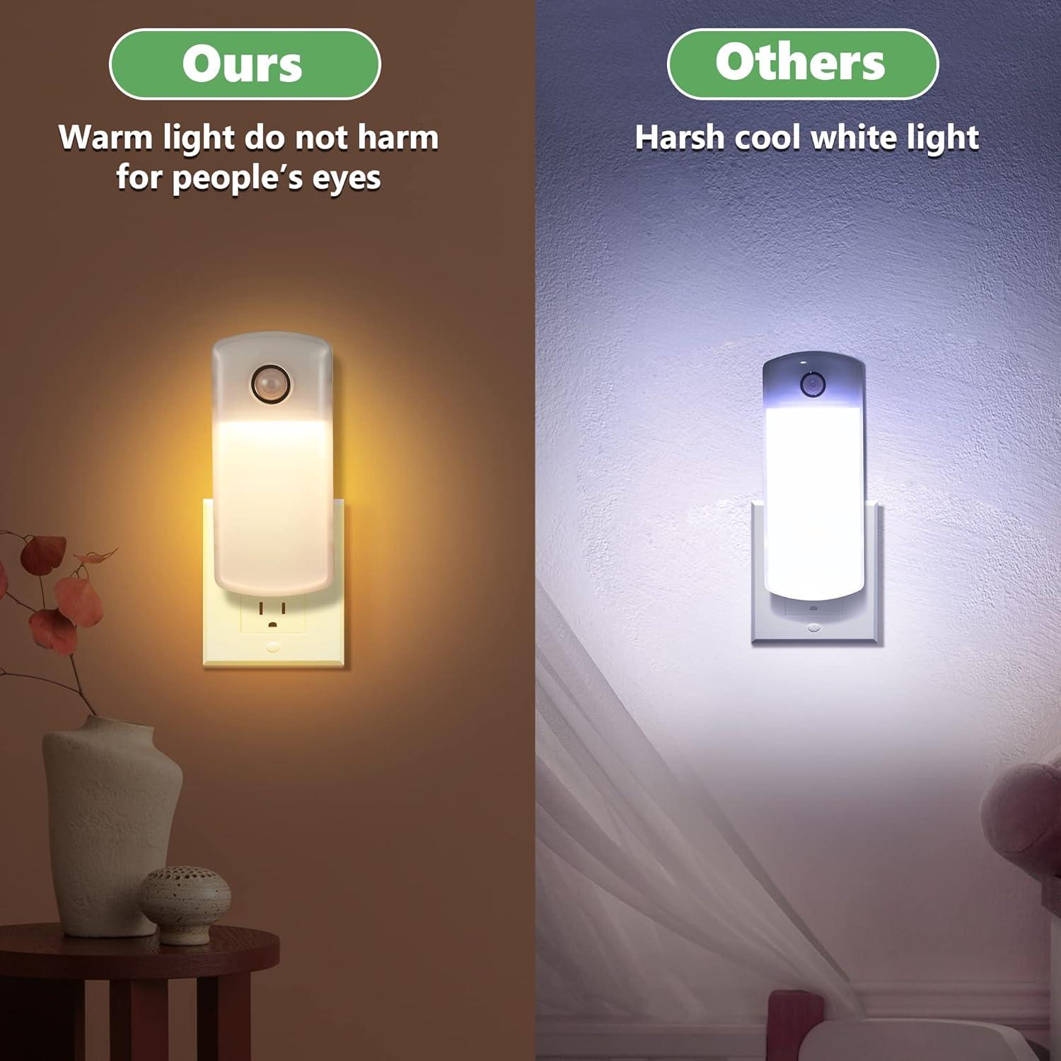 Luces Nocturnas de Emergencia Enhon 4 Paquete Recargables