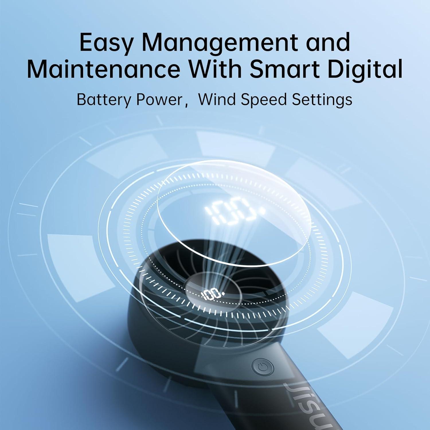 Ventilador de Mano JISULIFE Life4 5000mAh 5 Velocidades