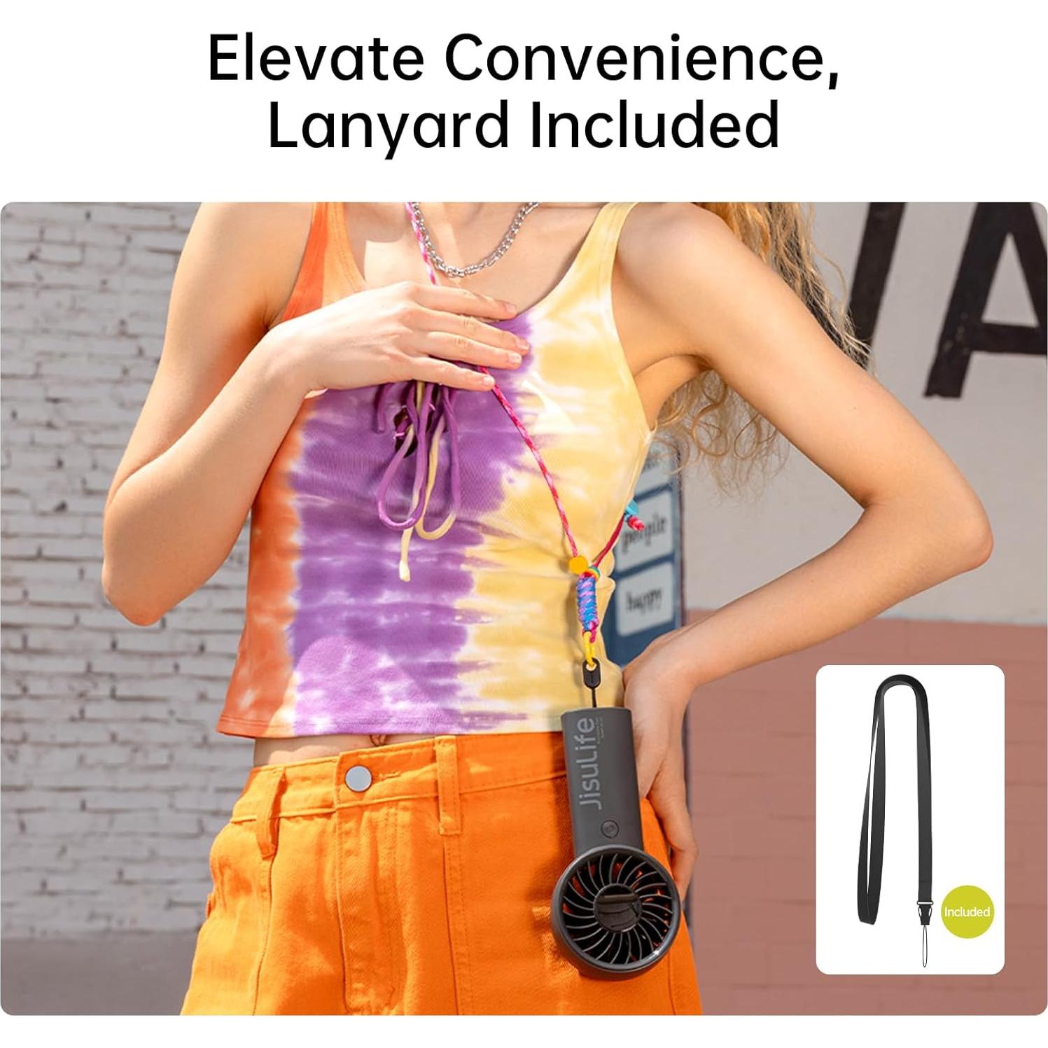 Ventilador de Mano JISULIFE Life4 5000mAh 5 Velocidades