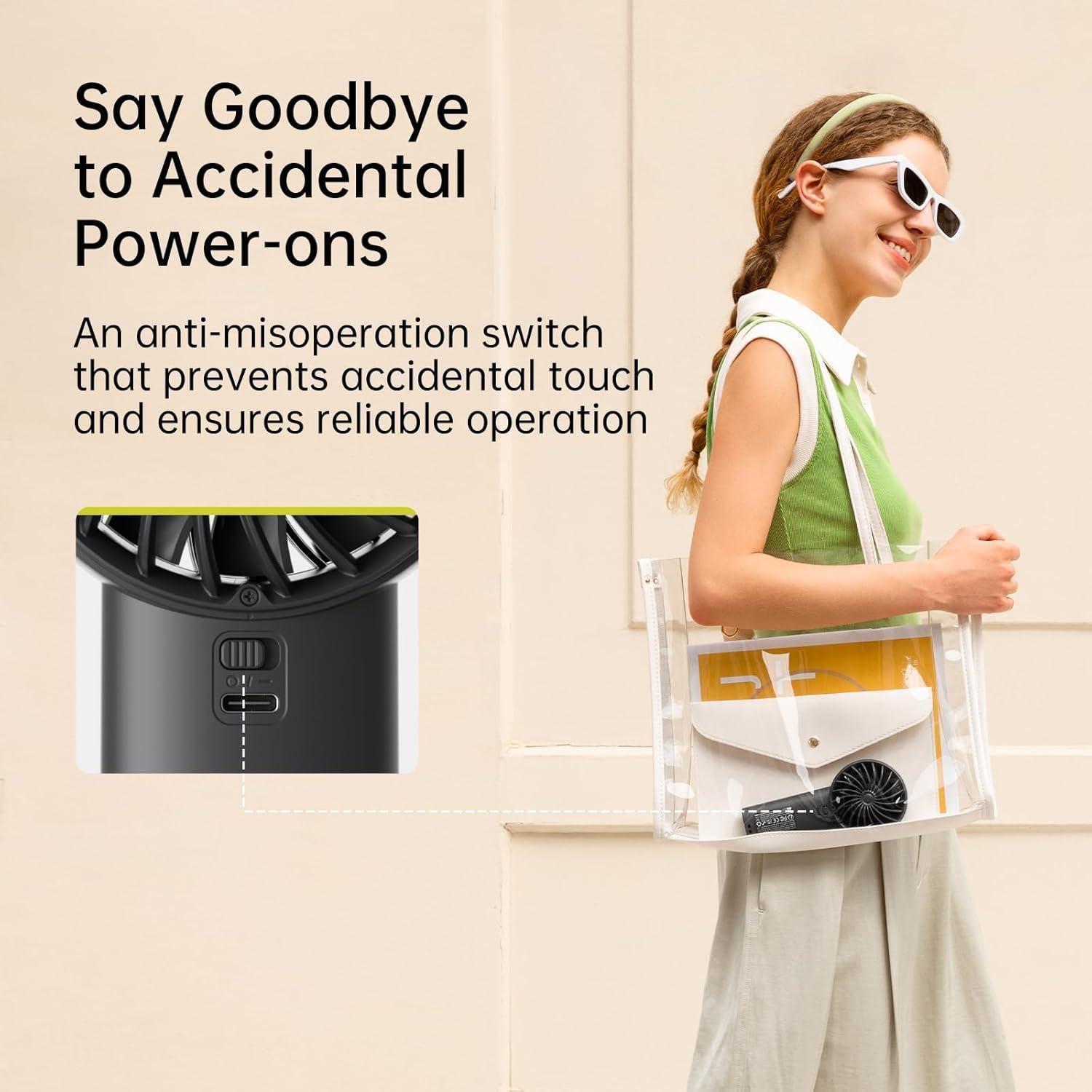 Ventilador de Mano JISULIFE Life4 5000mAh 5 Velocidades